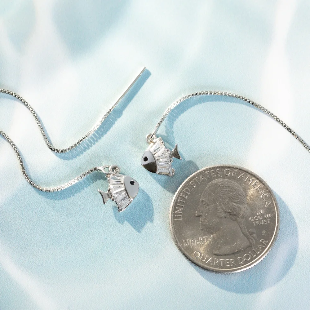 Swimming Fish Earrings - Only 3 left - Picture 6 of 6